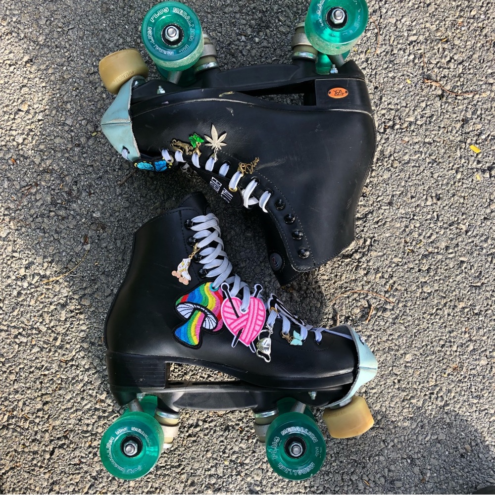 Psychedelic Mushroom Rainbow roller skate accessory roller skate charms